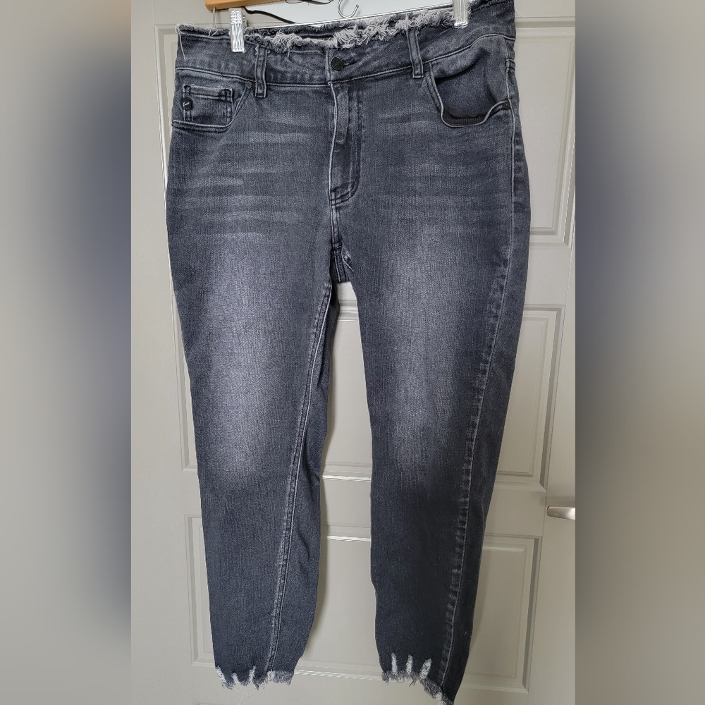 Dark Gray Denim Jeans